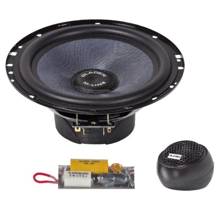 Difuzor component, Gladen M165 G2, Design modular, Diafragma din fibra de sticla