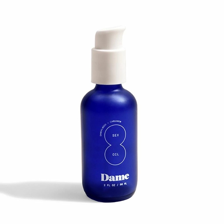 Masszázsolaj, Dame Products, 60 ml, szantálfa és kardamom illat