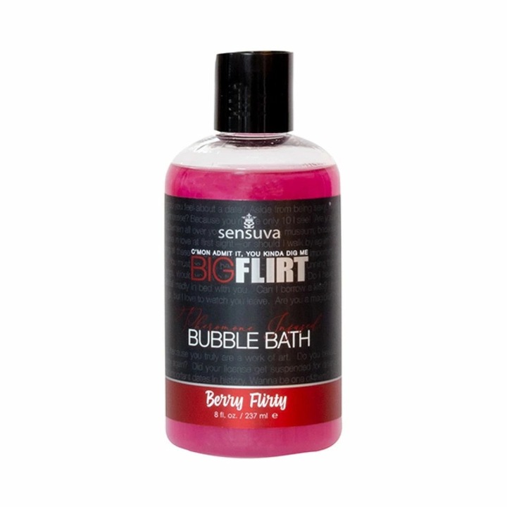 Spuma de baie, Sensuva, Big Flirt, cu feromoni, uleiuri esentiale, 237 ml