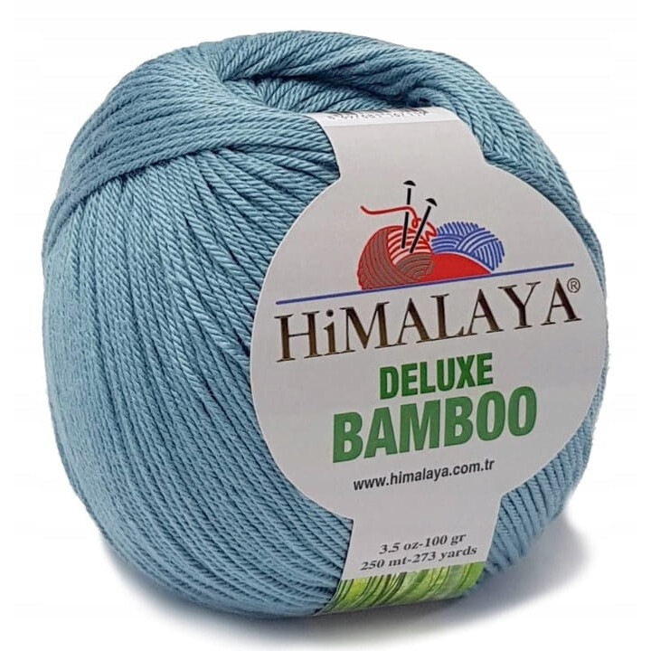 Himalaya Deluxe Bamboo textilszál, 60% bambusz, 40% pamut, 100g, 250m, világoskék