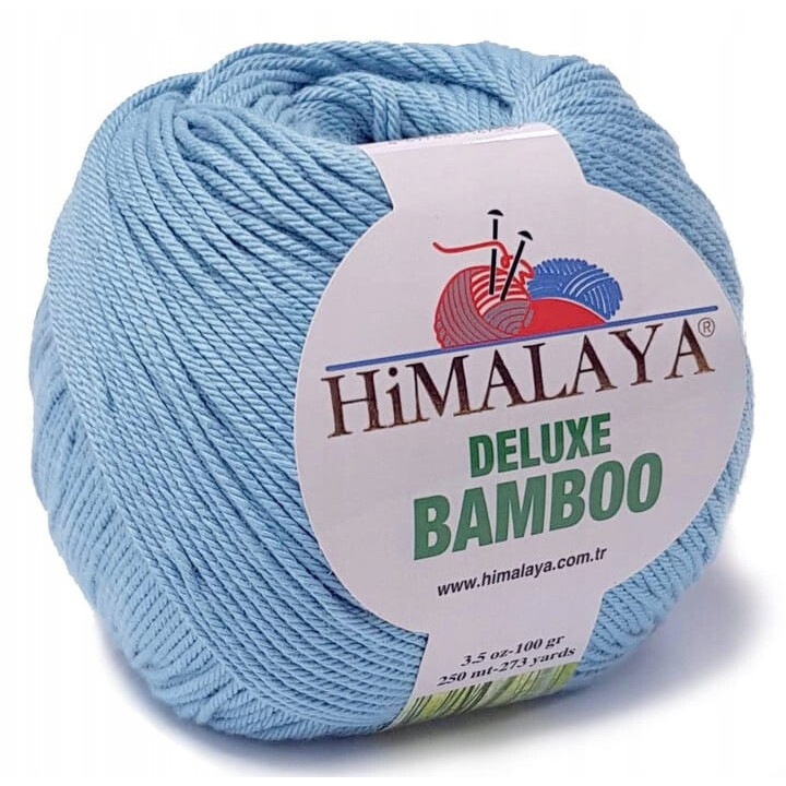 Himalaya Deluxe Bamboo textil fonal, 60% bambusz, 40% pamut, 100g, 250m, kék