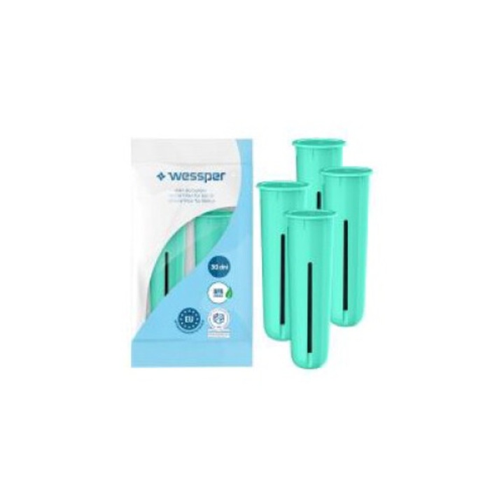 Filtru Wessper pentru sticle filtrante Dafi, Aqualogis Aqua&Go 750ml set de 4, elimina clorul, 150l eficienta