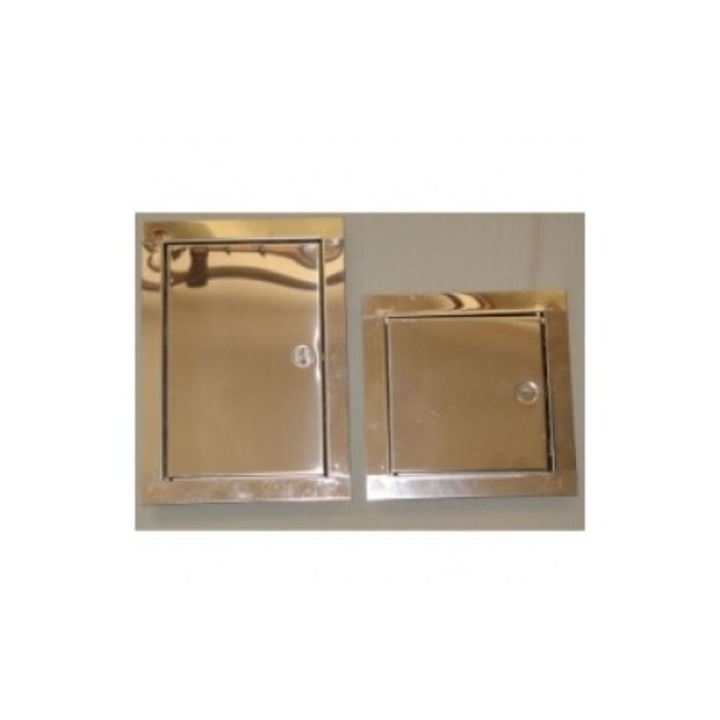 Usa semineu pentru cos de fum, UN, 155x205mm, inox