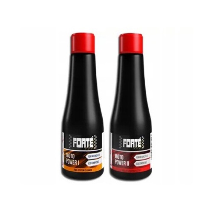 Adalékanyag készlet motortisztításhoz, Forte Moto Power I és II, 150ml/db, üzemanyagrendszer tisztítás, korrózióvédelem