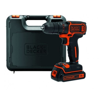 Masina de insurubat si gaurit Black+Decker 18 V kitbox 1 acc BDCD18K Masina de insurubat si gaurit Black+Decker 18 V kitbox 1 acc BDCD18K