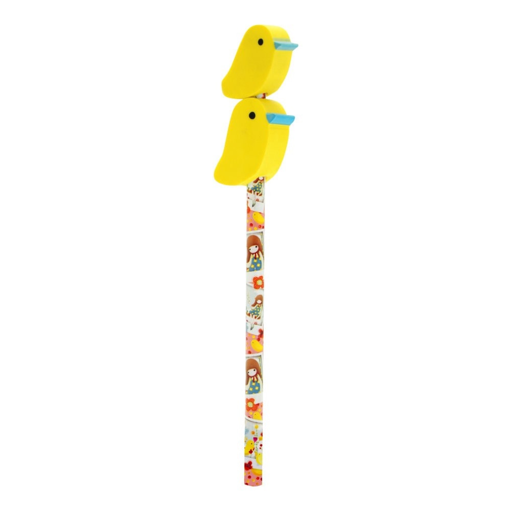 Creion cu radiera Kori kumi Three Little Birds