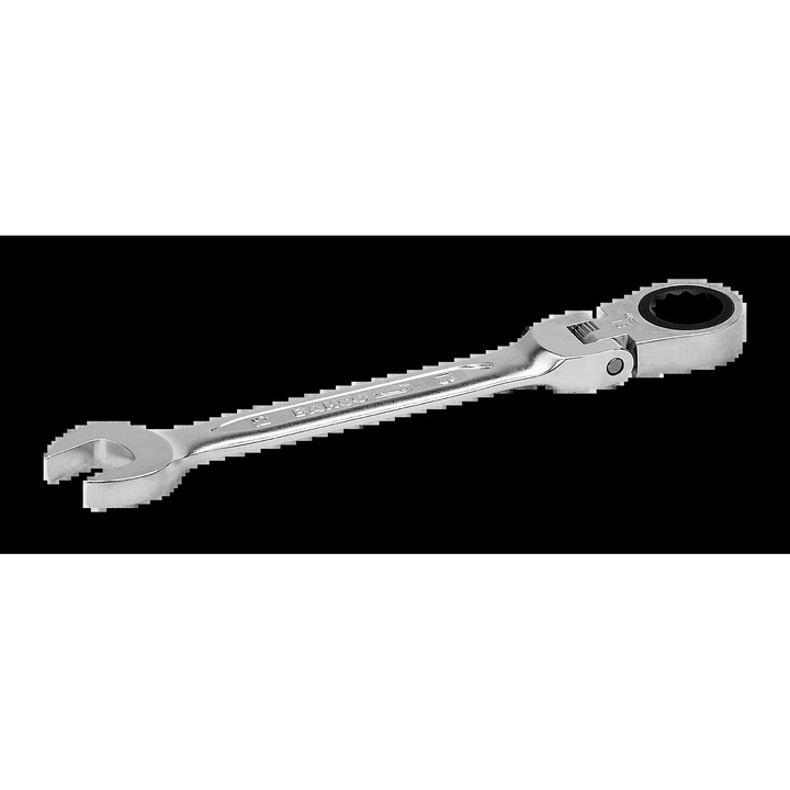 Cheie plasko-oczkowa cu grzechotka, Bahco, 17 mm, 190 mm, cromata