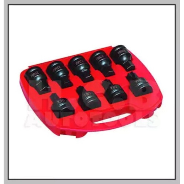 Set chei cu priza 3/4 H.C.B, H19-H24, T70-T100, 9 piese