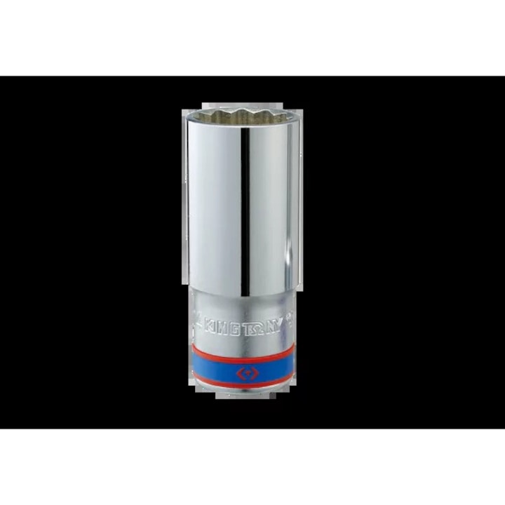 Nasada lunga 1/2", 14mm, 12-kat, cromata, 77mm, set