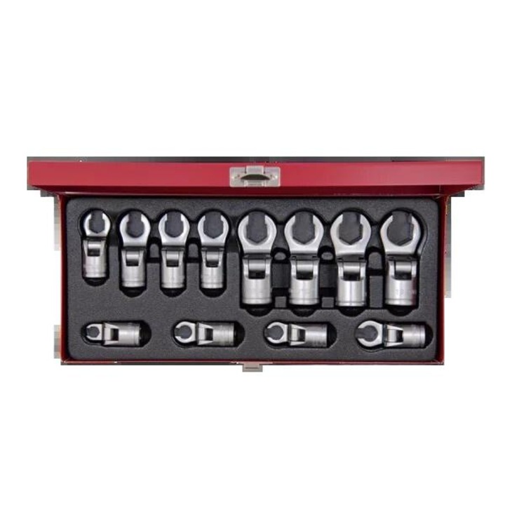 Set chei tubulare cu articulatie 3/8", King Tony, 12 piese, 8x19mm