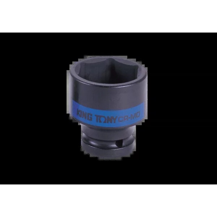 Rövid dugókulcs 1", King Tony, 71mm x 93mm, 6-lap, króm-molibdén