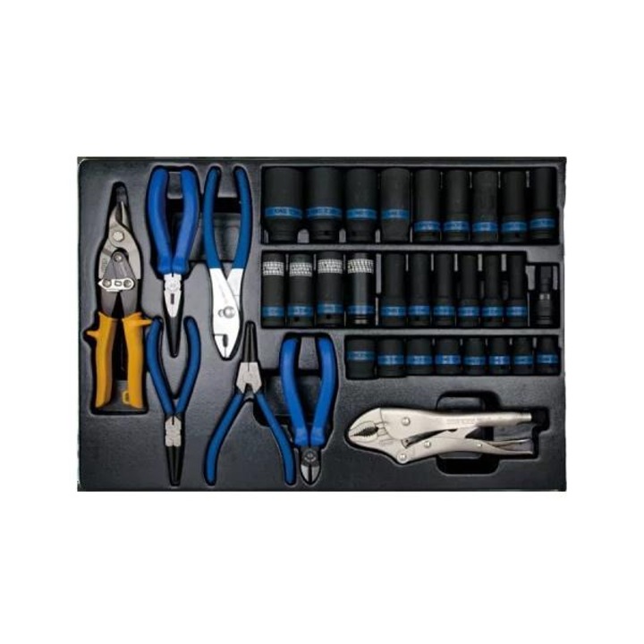 Set scule 35 piese, 1/2" 10-32mm, cleste, pentru carucior