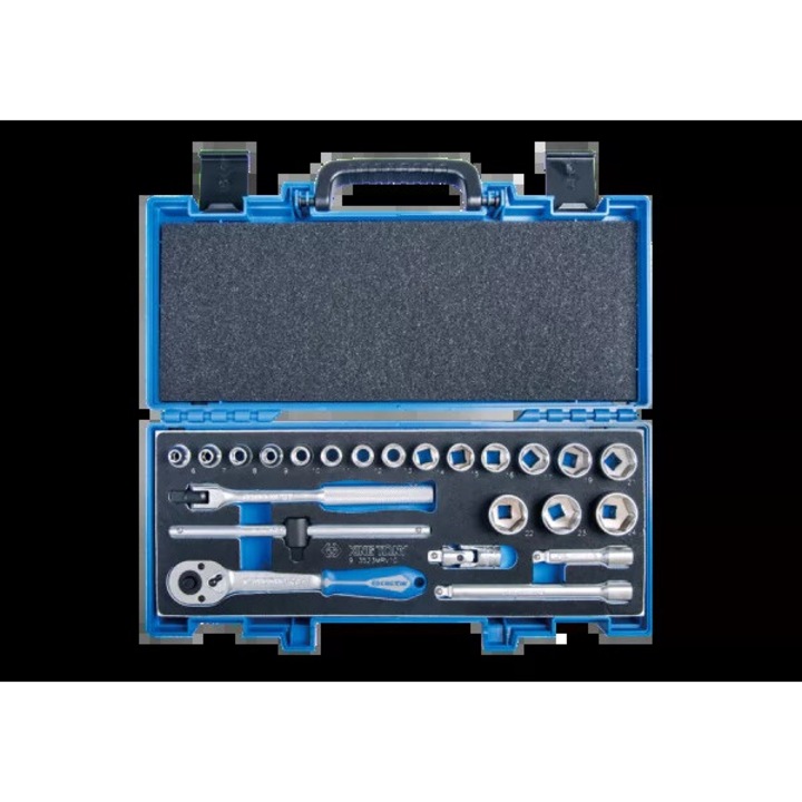 Set nasadki 3/8" 23 piese, King Tony, grzechotka, accesorii, 6-22mm