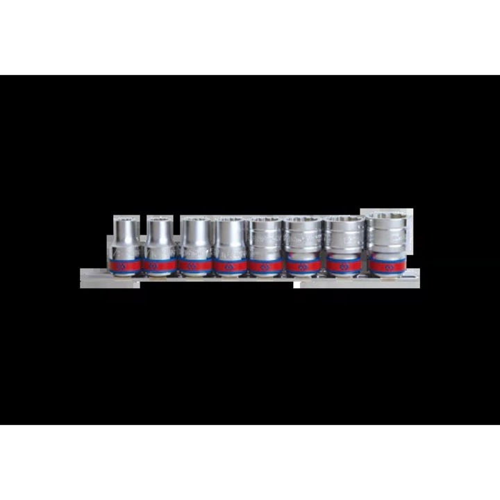 Set 8 nasade 1/4" King Tony, 3/8" - 7/8", cu sina 230mm