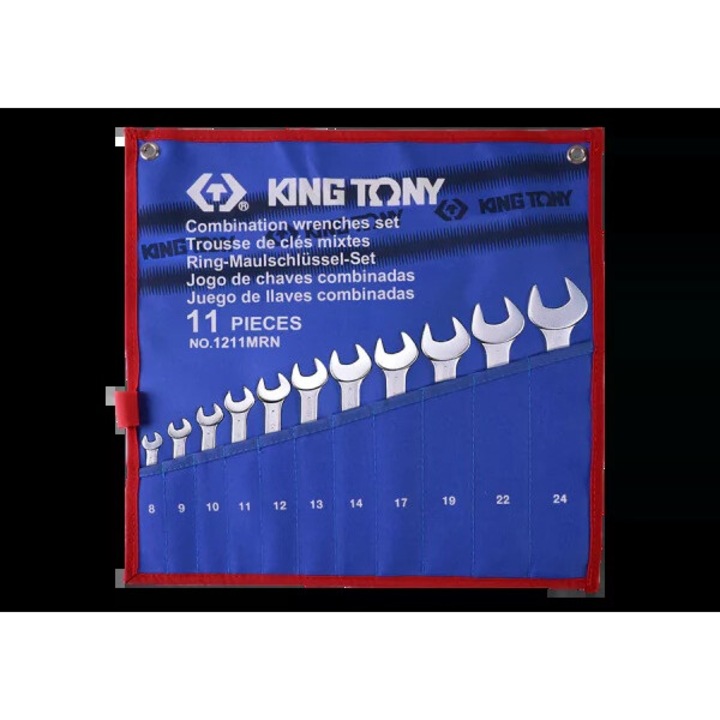 Set chei cu capete hexagonale, King Tony, 11 piese, 8x24mm, etui