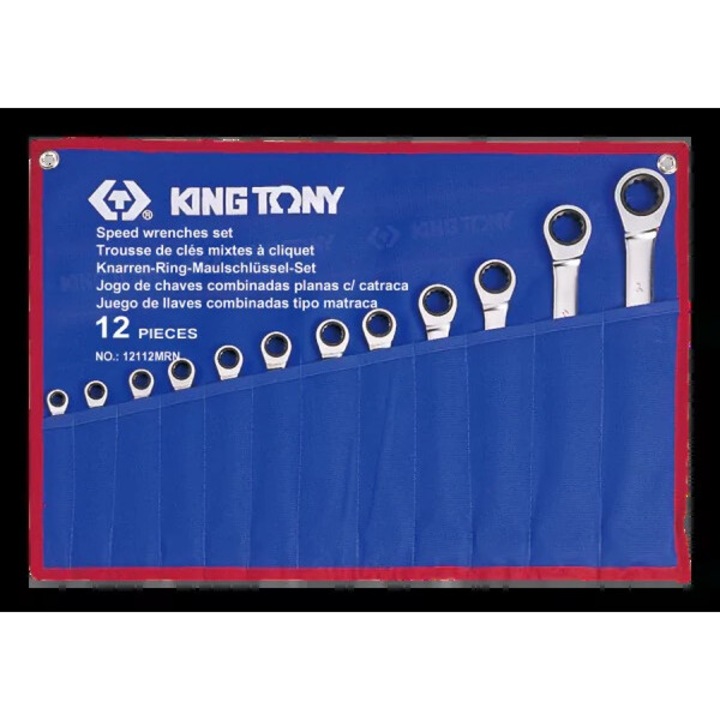 Set chei cu gratar, King Tony, 12 piese, 8x24mm, etui