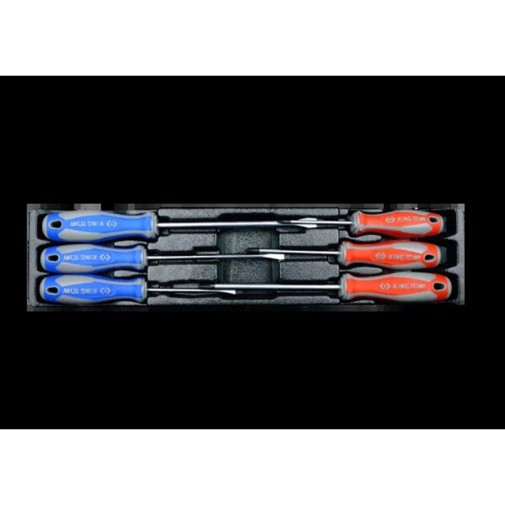 Set surubelnite 6 piese, King Tony, cruce si plat, 87402
