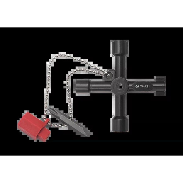 Cheie universala pentru dulapuri de servicii, King Tony, set cu 5 capete, 6x8mm, 9mm, 5,5mm, 1/4"