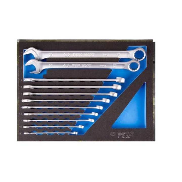 SET CHEI COMBINATE 11 buc. 8 - 24mm, INSERTIE DE SPUMA, King Tony