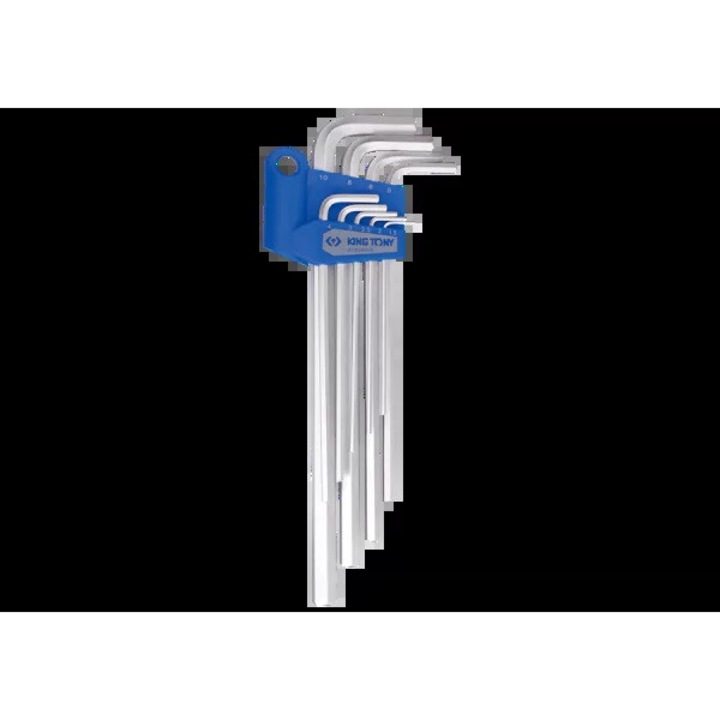 Set 9 chei imbus extra lungi, King Tony, 1.5-10mm, cu suport plastic