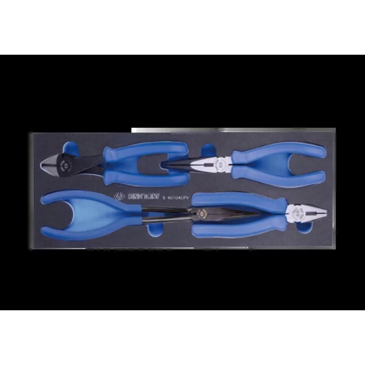 King Tony fogó készlet, 4 darabos, 203mm, 163mm, 183mm, 280mm, többszínű