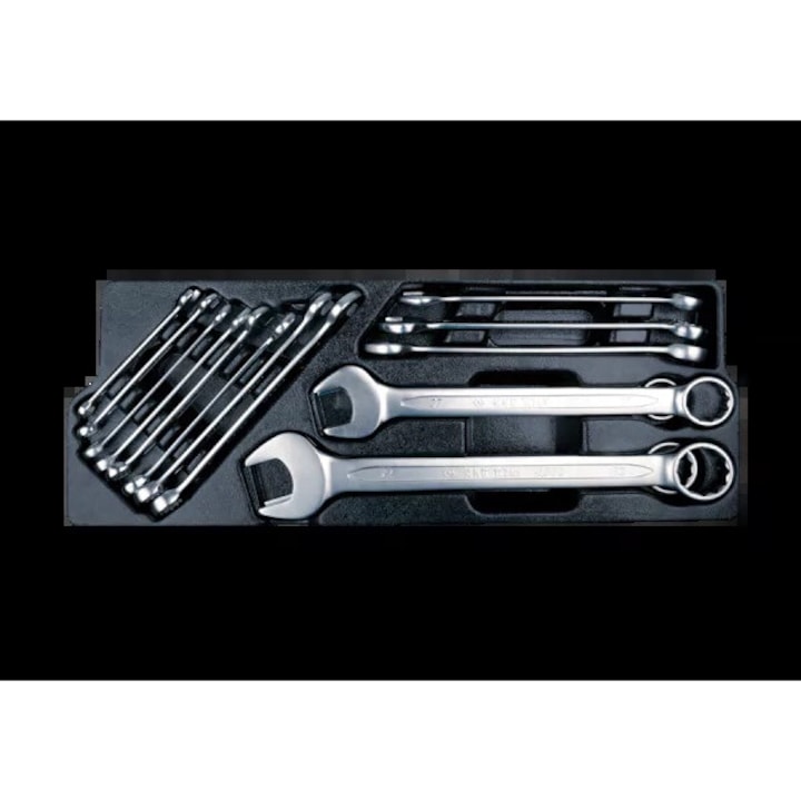 Set chei plasko-oczkowe 15 piese, King Tony, 8x32mm