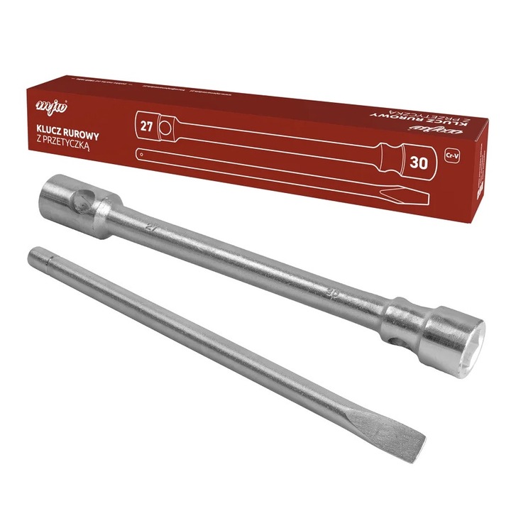 Cheie tubulara 27-30mm MJW, CrV, satinata, 400x0x0mm, set 1 buc.