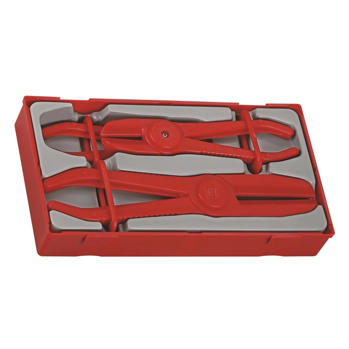 Set de 3 clesti de strangere pentru furtunuri Teng Tools, dimensiuni 6x57mm, plastic