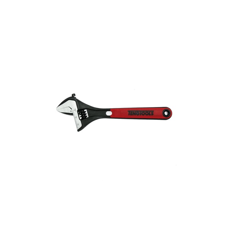 Cheie ajustabila, Teng Tools, 150mm, din otel crom-vanadiu, cu maner bi-component, fosfatare