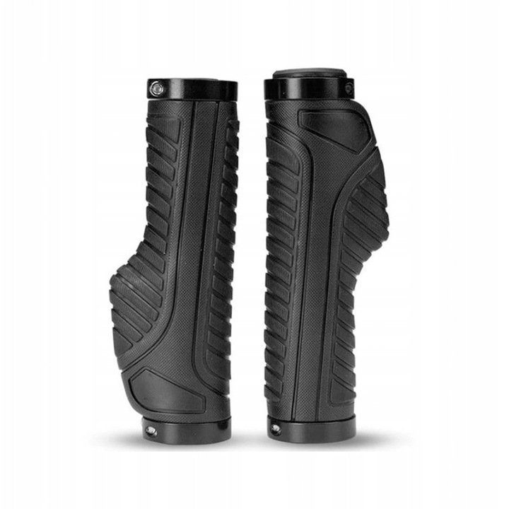 Велосипедни ръкохватки, Rockbros, гумени, черни, 22 мм