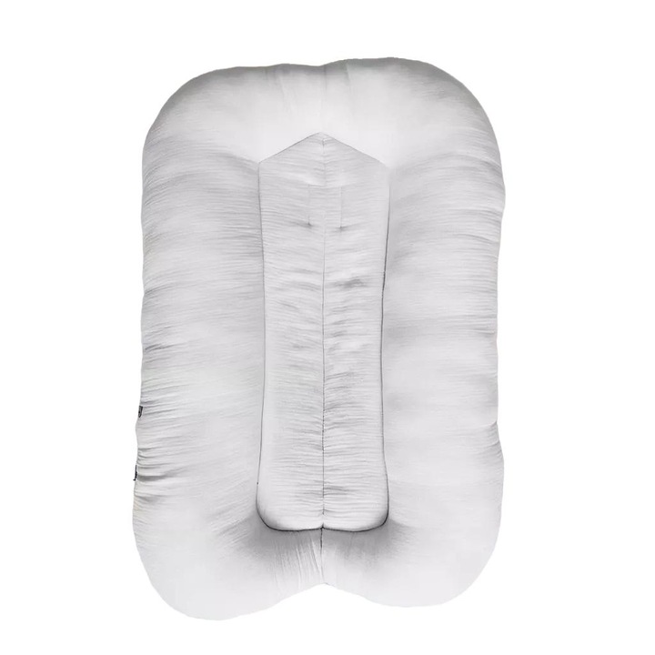 Pozitionator pentru bebelusi Muminky, muselina, 50x90cm, alb, antialergic