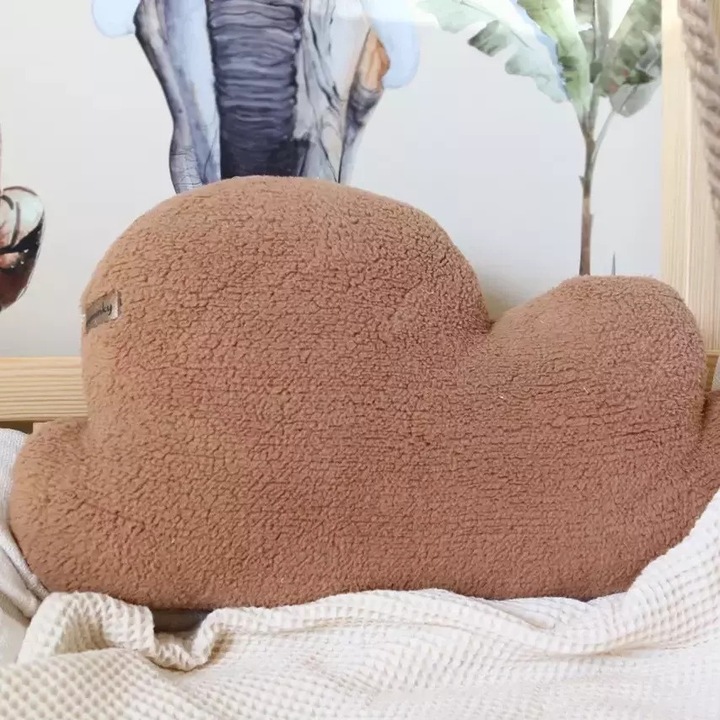 Díszpárna Chmurka, Muminky, 47x32cm, karamell, poliészter anyag