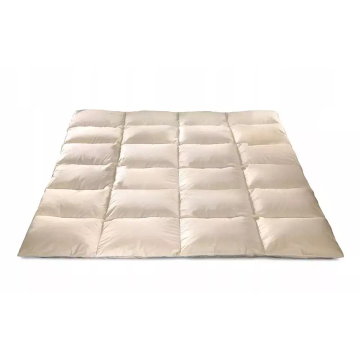 Pilota puf, 140x200cm, ecru, 100% bumbac, 1600g