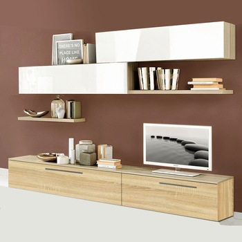 Living Marco, 2 metri, Stejar Sonoma/Alb Living Marco, 2 metri, Stejar Sonoma/Alb