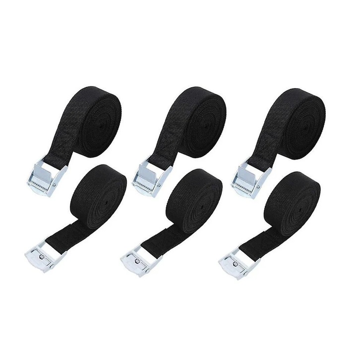 Set curele de legat QttvbTna, 6 bucati, 25mm x 2.5m, nylon, rezistente la uzura