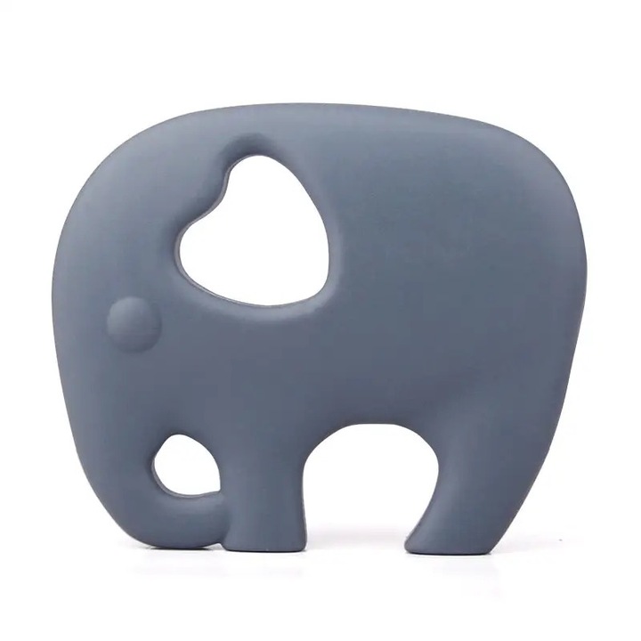Jucarie dentitie Chi Chi, Model elefant, Gri