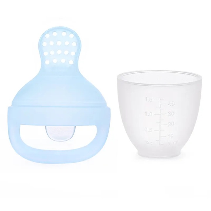 Tetina pentru hranire, Chi Chi, silicon, 7,5x5,2cm, albastru