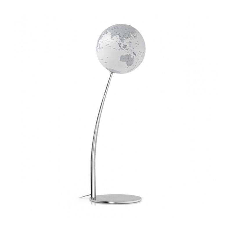 Glob geografic Stem Reflection, iluminat, 30 cm, pentru podea, harta politica, coduri internationale telefon si internet