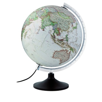 Glob pamantesc iluminat Carbon Executive, 30 cm, cartografie politica in stil antic, National Geographic Glob pamantesc iluminat Carbon Executive, 30 cm, cartografie politica in stil antic, National Geographic