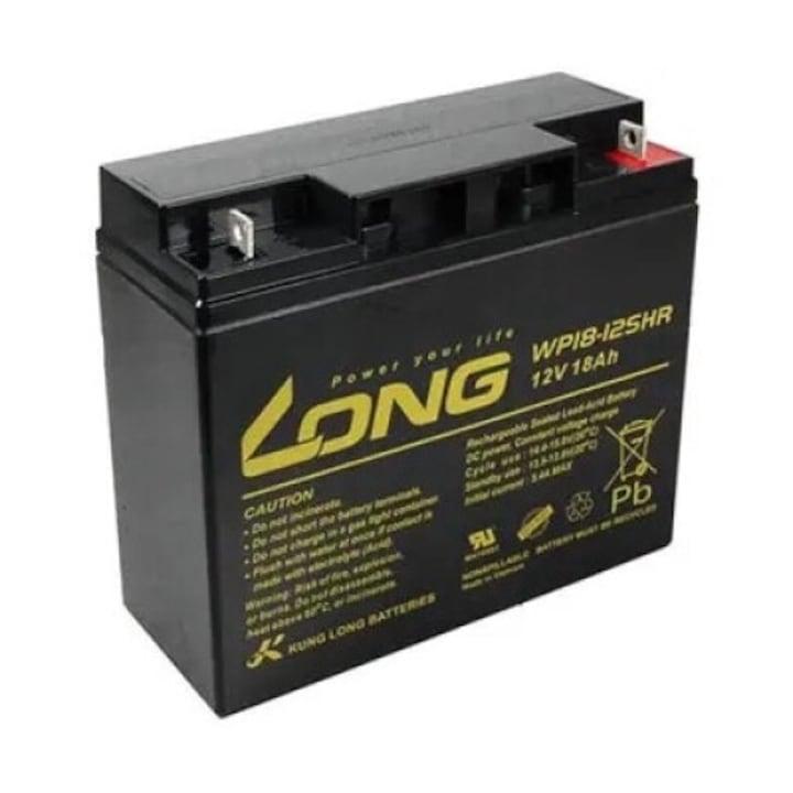 Long 12V 18Ah ólomakkumulátor HighRate F3 (WP18-12SHR)