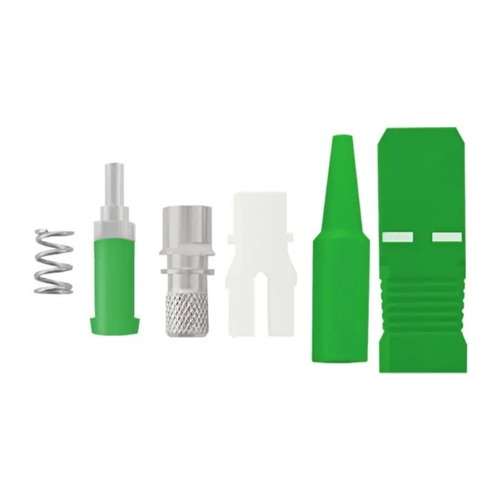 Conectori fibra optica Qoltec SC/APC | Singlemode | 0,9 mm