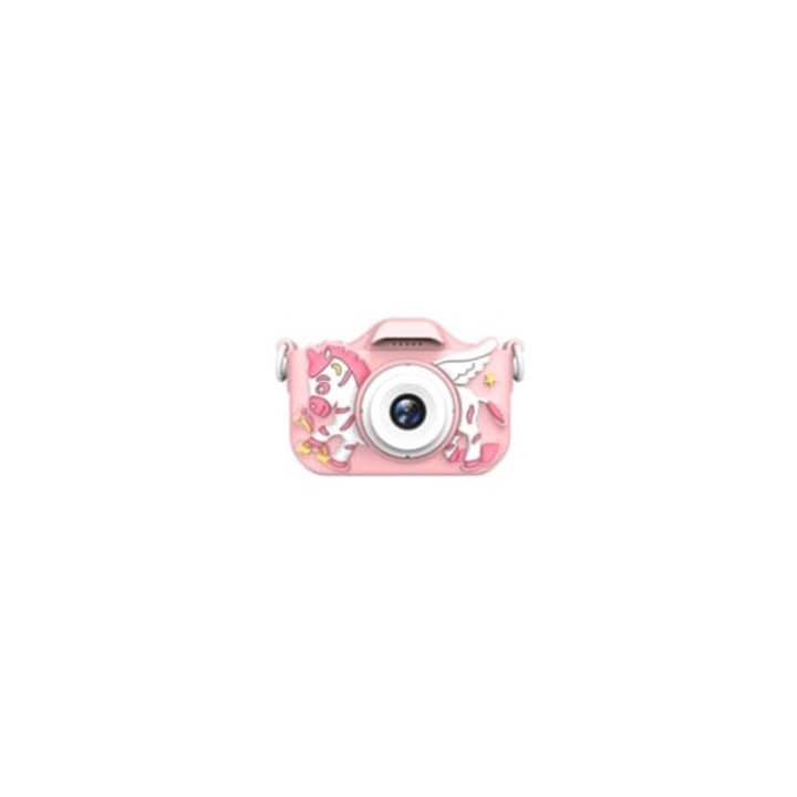 Camera digitala pentru copii, 1300W, 2.0 inch, multicolor, set cu husa siliconica si card micro SD 64GB