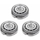 Set 3 capete de ras SH90 pentru aparate de ras electrice, compatibile cu Philips Norelco 8000 si 9000, otel inoxidabil