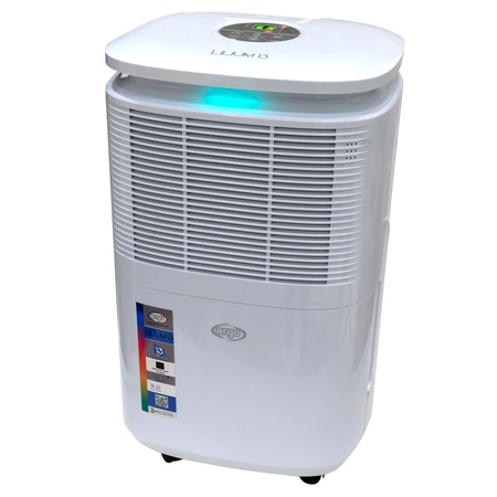 Dezumidificator de aer ARGO LILIUM 13, 13 l/24h, Higrostat digital, Functie uscare rufe, Debit de aer: 120mc/ora, Timer 1-24h, Mod automat, Atentionare rezervor plin, Afisaj digital