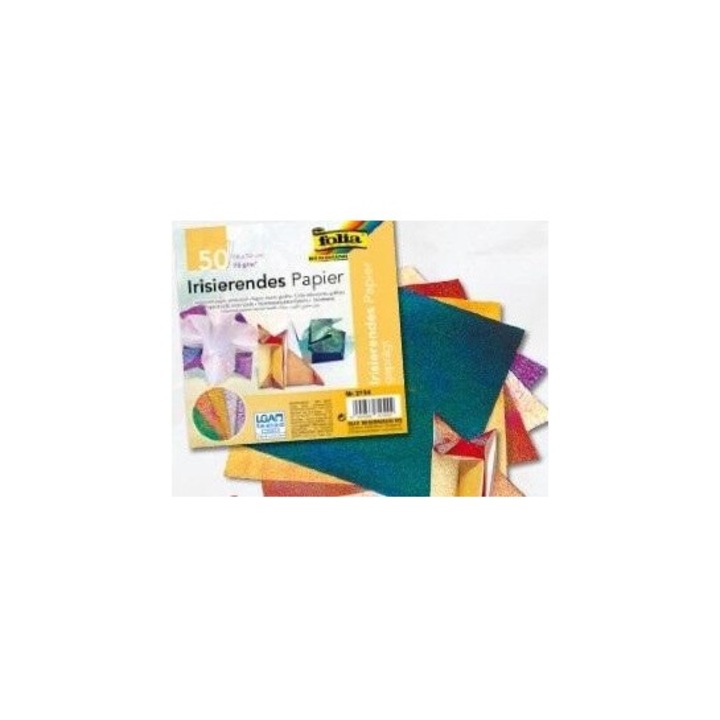 Hartie de lucru 14x14cm, set 50 foi, Galeria Hobby, multicolor