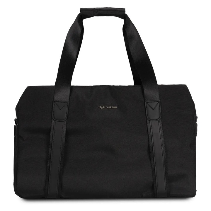 Geanta pentru sport WINGS, neagra, 45x29x15cm, impermeabila, multifunctionala