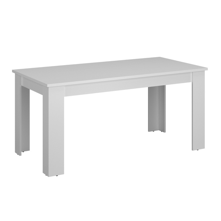 Разтегателна трапезна маса бяло ПДЧ Erodin 160-210x90x77 см