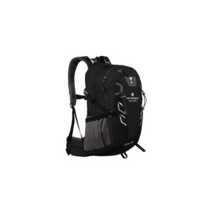 Rucsac trekking, Peterson, Adventure, 40L, negru, cu husa impermeabila