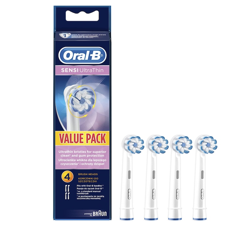 Oral-B Sensi Ultrathin fogkefe pótfejek, 4 darab