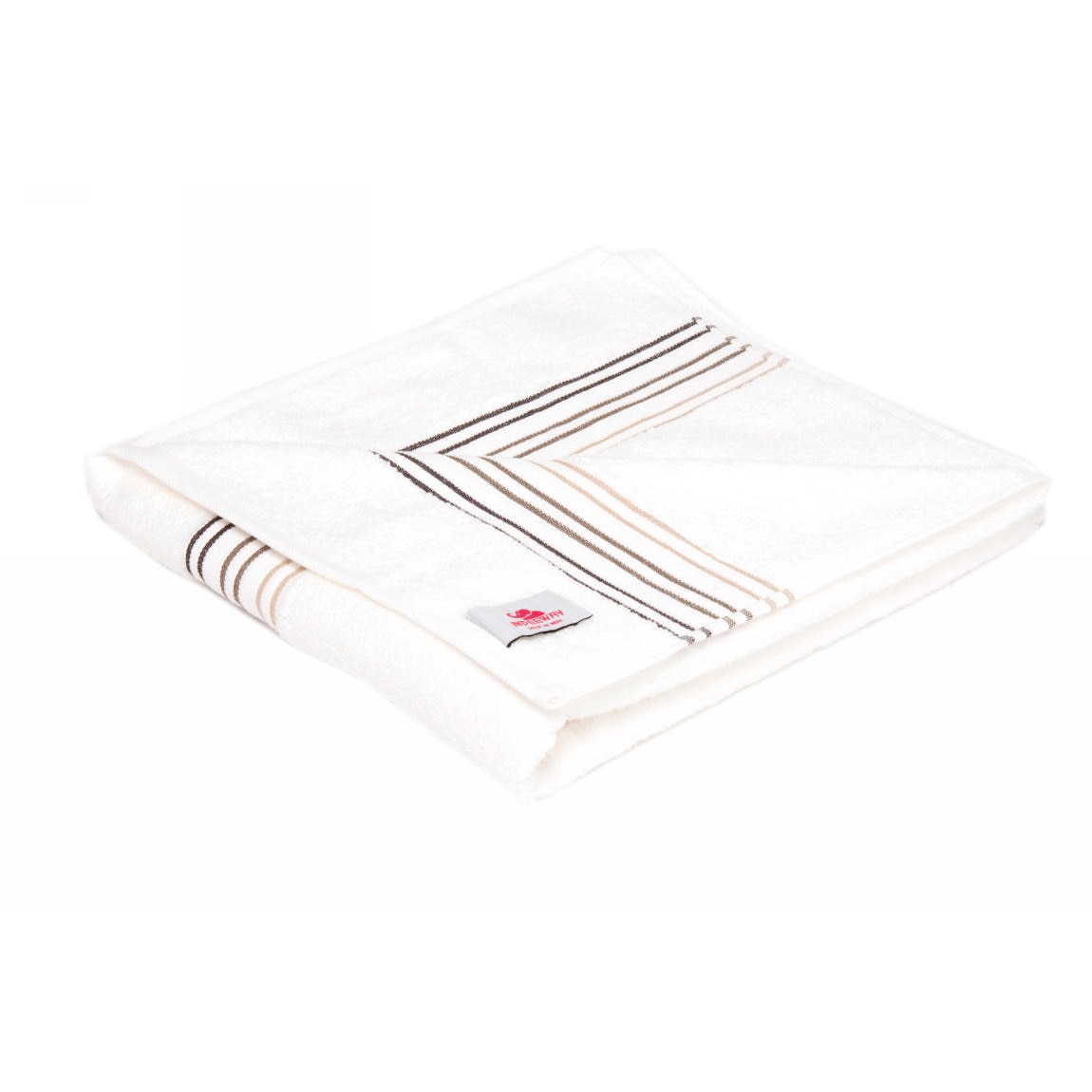 Prosop baie alb/dungi, INDEEWAY, stripes, 70 X 140 cm